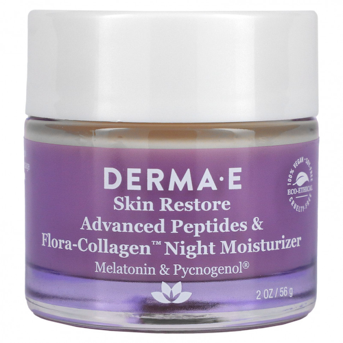 Derma E, Ночное увлажняющее средство с пептидами и коллагеном с улучшенными свойствами, 56 г (2 унции) #1