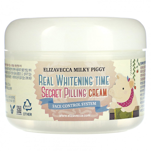 Elizavecca, Milky Piggy, Secret Pilling Cream, крем для пилинга кожи лица, 100 г (3,53 унции) #1