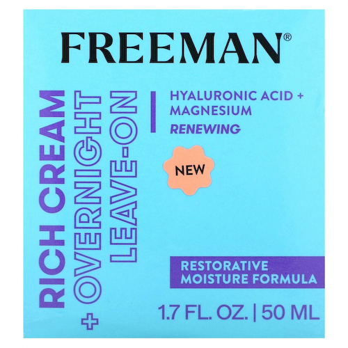 Freeman Beauty, Насыщенный крем + ночное несмываемое средство, 1,7 жидк. унция $ 12.99 (1,69 жидк. унции) #1