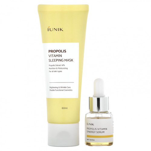 iUNIK, Propolis Edition Skin Care Set, Cream & Mini Serum, 2 Piece Set #1