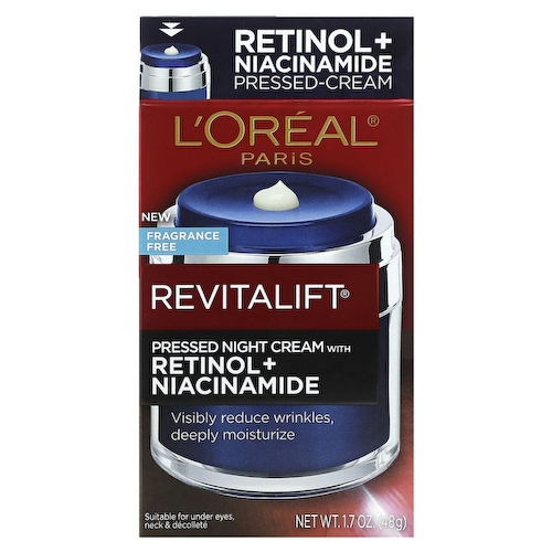L'Oréal, Revitalift, ночной крем с ретинолом и ниацинамидом, без отдушек, 48 г (1,7 унции) #1