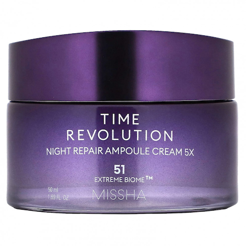 Missha, Time Revolution, ночной восстанавливающий крем-ампула 5x, 50 мл (1,69 жидк. Унции) #1