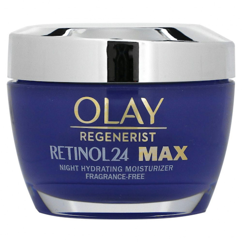 Olay, Regenerist, Retinol 24, ночное увлажняющее средство, без отдушек, 48 унций (1,7 унции) #1