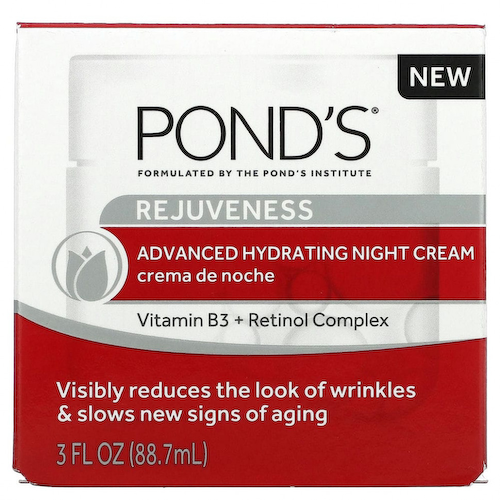 Pond's, Rejuveness, Улучшенный увлажняющий ночной крем, 3 жидких унции (88,7 мл) #1