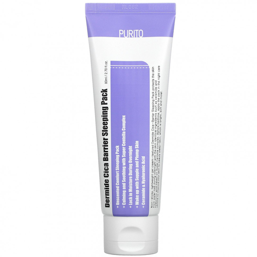 Purito, Dermide Cica Barrier Sleeping Pack, 2,70 жидких унций (80 мл) #1