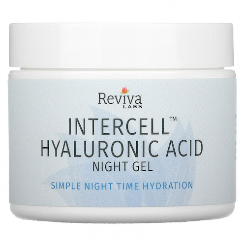 Reviva Labs, InterCell, гиалуроновая кислота, ночной увлажняющий гель, 1,5 унц. (42 г) #1