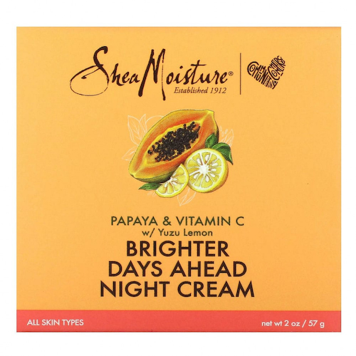 SheaMoisture, Ночной крем Brighter Days Ahead, папайя и витамин C с лимоном юдзу, 57 г (2 унции) #1