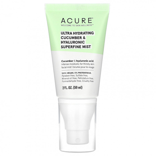 Acure, Ultra Hydrating, сверхтонкий спрей с огурцом и гиалуроновой кислотой, 59 мл (2 жидк. Унции) #1