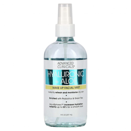 Advanced Clinicals, Hyaluronic + Aloe, спрей для пробуждения, 237 мл (8 жидк. Унций) #1