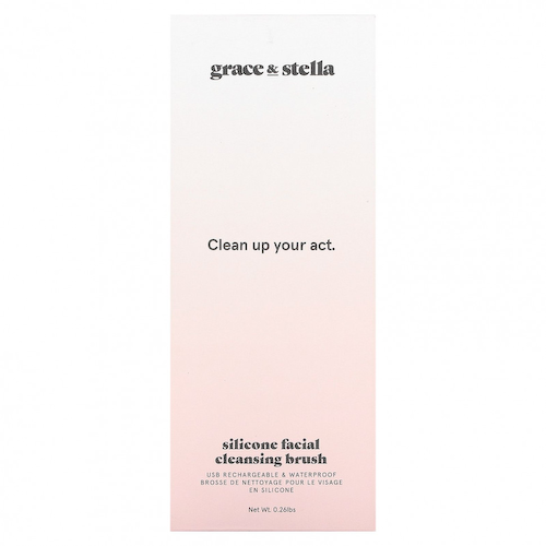 Grace & Stella, Силиконовая щетка для очищения лица, 0,26 фунта #1