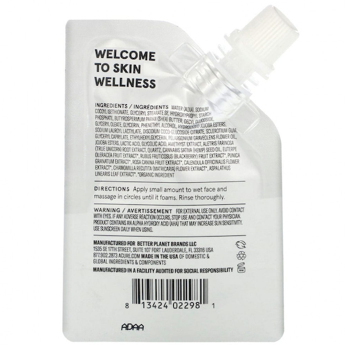 Acure, Resurfacing Glycolic & Unicorn Root Cleanser, 0.67 fl oz (20 ml) #1
