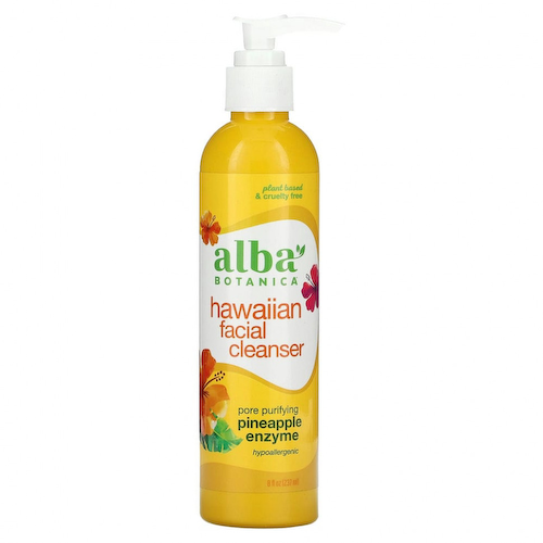 Alba Botanica, очищающее средство для лица «гавайское», с очищающими поры ферментами ананаса, 237 мл (8 жидк. унций) #1