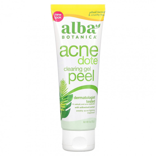 Alba Botanica, Очищающий гель-пилинг от акне, 113 г (4 унции) #1