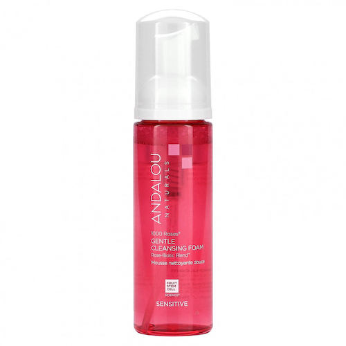 Andalou Naturals, 1000 Roses, нежная очищающая пенка, для чувствительной кожи, 163 мл (5,5 жидк. Унции) #1