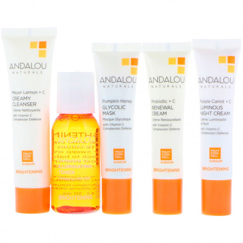 Andalou Naturals, Get Started Brightening, набор средств для ухода за кожей из 5 предметов #1