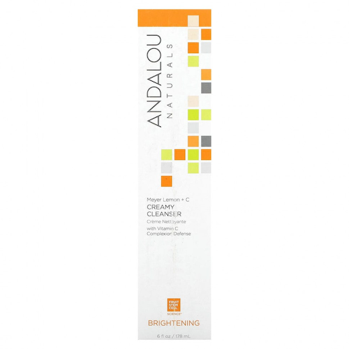 Andalou Naturals, очищающее крем-молочко с лимоном Мейера и витамином C, улучшение цвета лица, 178 мл (6 жидк. унций) #1