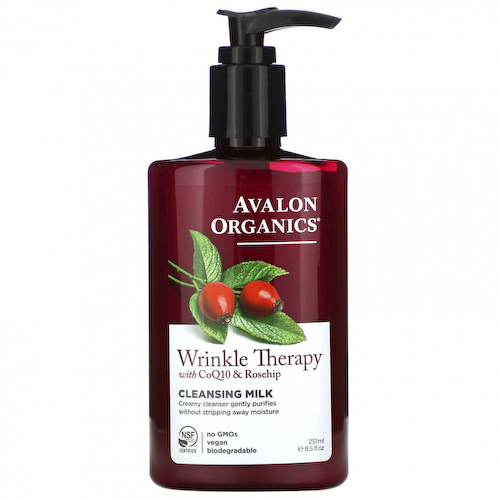 Avalon Organics, CoQ10 Repair, очищающее молочко для лица, 8,5 жидкой унции (251 мл) #1