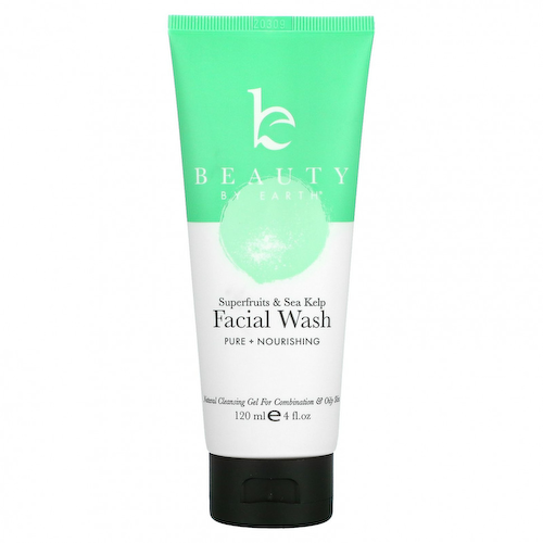 Beauty By Earth, Facial Wash, Superfruits & Sea Kelp, 4 fl oz (120 ml) #1