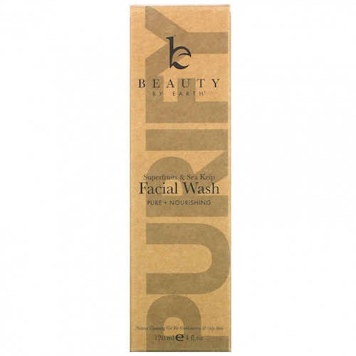 Beauty By Earth, Facial Wash, Superfruits & Sea Kelp, 4 fl oz (120 ml) #1