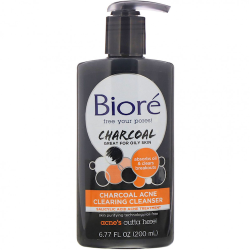 Biore, Очищающее средство для борьбы с акне с углем, 200 мл #1