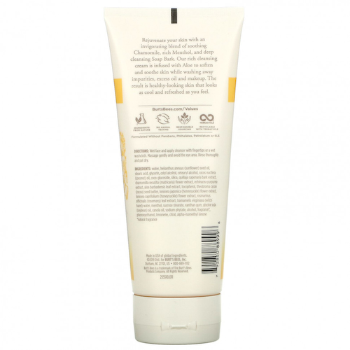 Burt's Bees, Крем для глубокого очищения с мыльной корой и ромашкой, 170 г (6 унций) #1