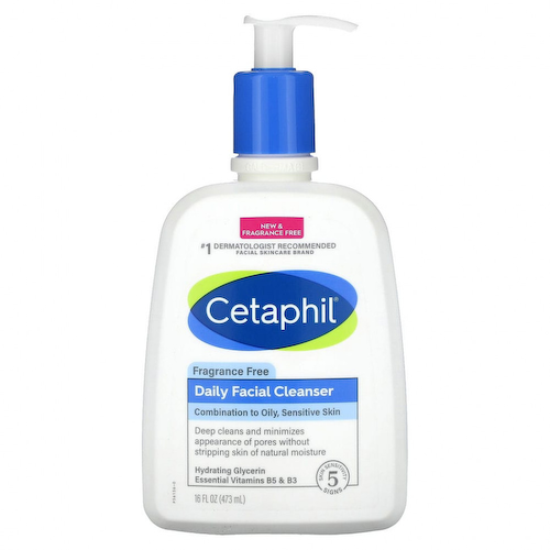 Cetaphil, Ежедневное очищающее средство для лица, без отдушек, 473 мл (16 жидк. Унций) #1
