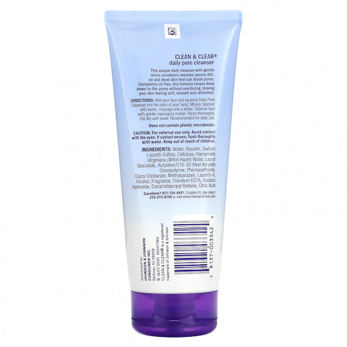Clean & Clear, Ежедневное очищение пор, 156 г (5,5 унции) #1