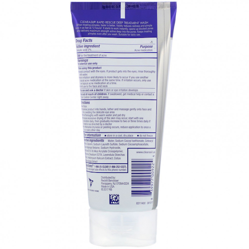 Clearasil, Rapid Rescue, Глубокое очищающее средство, 6,78 жидких унций (200 мл) #1