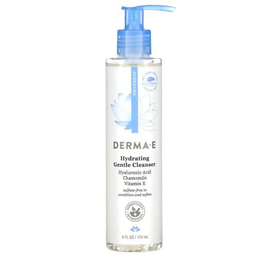 Derma E, Мягкое увлажняющее средство для очищения кожи с гиалуроновой кислотой, 175 мл (6 жидк. унций) #1