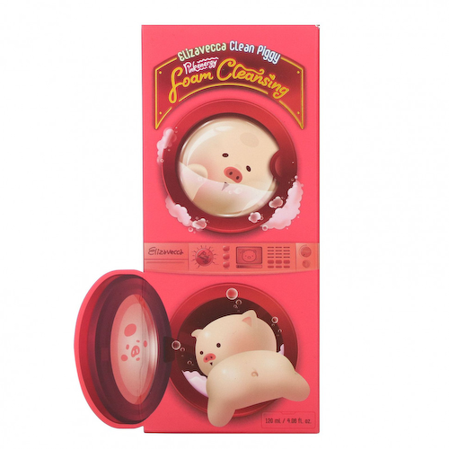Elizavecca, Очищающая энергетическая пенка Clean Piggy Pink, 120 мл (4,06 жидк. Унции) #1
