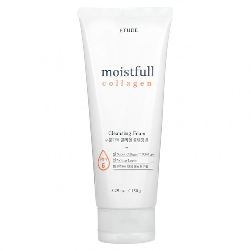 Etude, Moistfull Collagen, очищающая пенка, 150 г (5,29 унции) #1