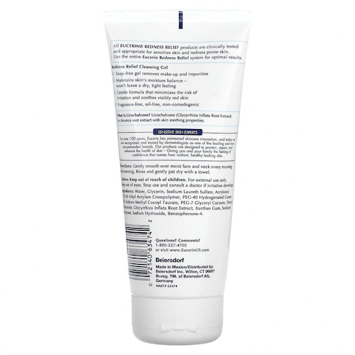 Eucerin, Уменьшение покраснения, очищающий гель, без отдушек, 200 мл (6,8 жидк. унций) #1