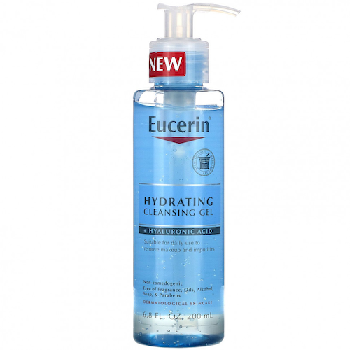 Eucerin, увлажняющий и очищающий гель с гиалуроновой кислотой, 200 мл (6,8 жидк. унции) #1