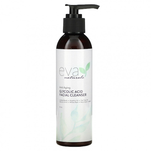 Eva Naturals, Anti Aging, очищающее средство для лица с гликолевой кислотой, 6 унций #1