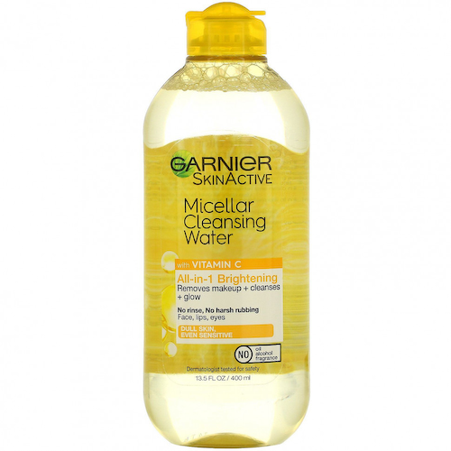Garnier, SkinActive, Мицеллярная очищающая вода с витамином C, 13,5 жидких унций (400 мл) #1
