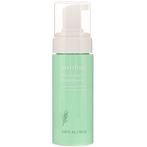 Innisfree, Green Barley Bubble Cleanser, пенка для умывания с зеленым ячменем, 150 мл (5,07 жидк. унции) #1