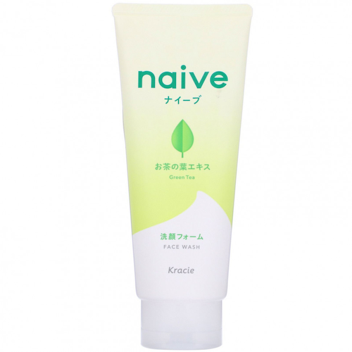 Kracie, Naive, средство для умывания, зеленый чай, 130 г (4,5 унции) #1