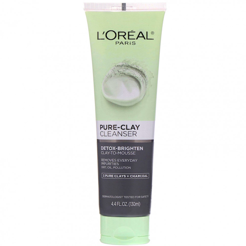 L'Oreal, Очищающее средство Pure-Clay, детоксикация и сияние, 3 вида глины + древесный уголь, 130 мл #1