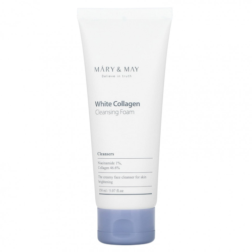 Mary&May, White Collagen, очищающая пенка, 150 мл (5,07 жидк. Унции) #1