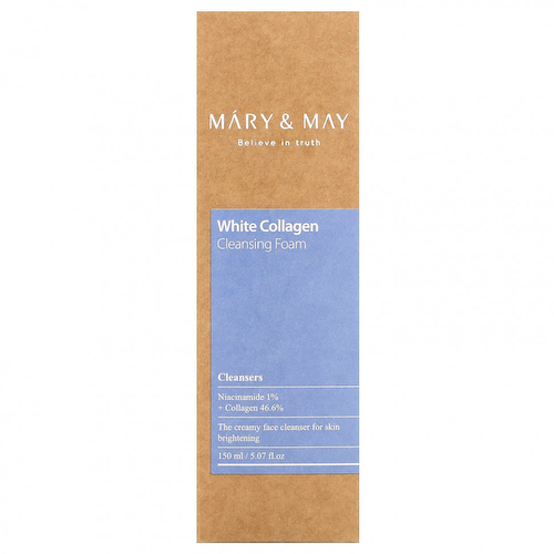 Mary&May, White Collagen, очищающая пенка, 150 мл (5,07 жидк. Унции) #1
