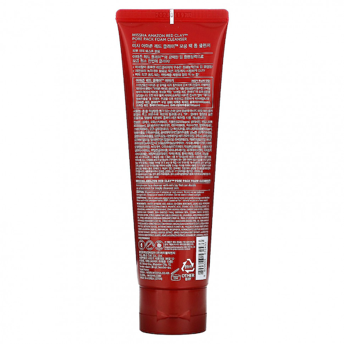 Missha, Amazon Red Clay, очищающая пенка для очищения пор, 120 мл (4,05 жидк. Унции) #1
