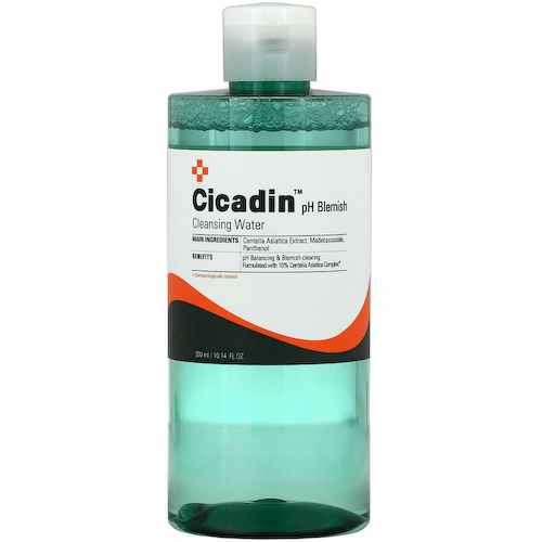 Missha, Cicadin, вода для очищения от пятен, pH, 300 мл (10,14 жидк. Унции) #1