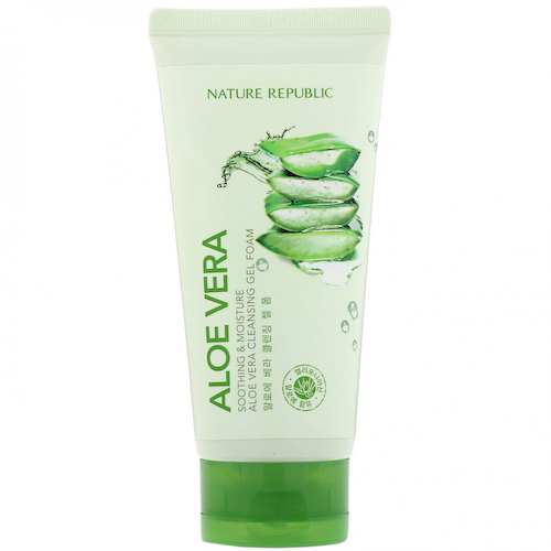 Nature Republic, Очищающий гель-пенка с алоэ вера для успокоения и увлажнения кожи, 150 мл (5,07 жидк. унции) #1