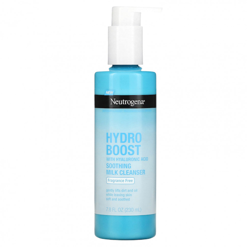 Neutrogena, Hydro Boost с гиалуроновой кислотой, смягчающее молочко для очищения, без отдушек, 230 мл (7,8 жидк. Унции) #1