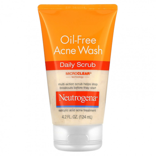 Neutrogena, Oil-Fresh Acne Wash, ежедневный скраб, 124 мл (4,2 жидк. Унции) #1