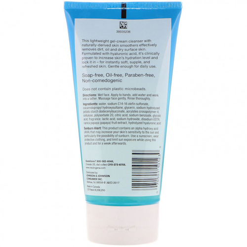 Neutrogena, Отшелушивающее очищающее средство 'Гидробуст', 5 унц. (141 г) #1