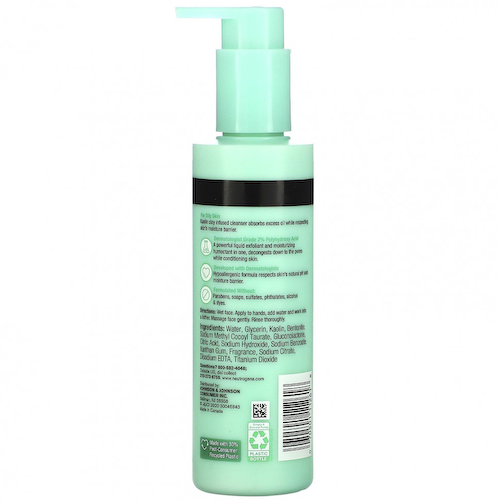 Neutrogena, Skin Balancing, очищающее средство с глиной, 186 мл (6,3 жидк. Унции) #1