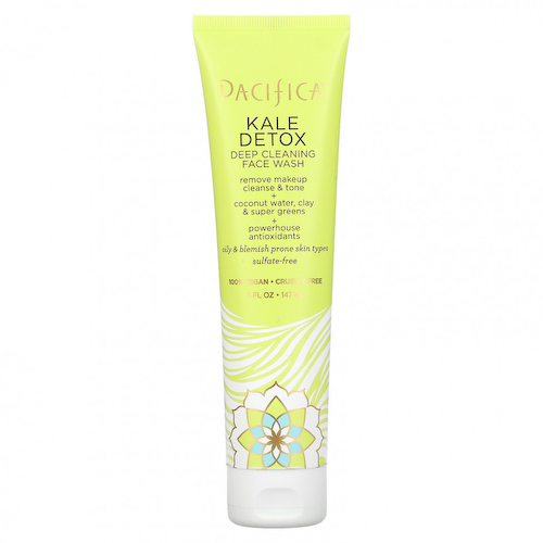 Pacifica, Kale Detox Deep Cleansing Face Wash, 5 fl oz (147 ml) #1