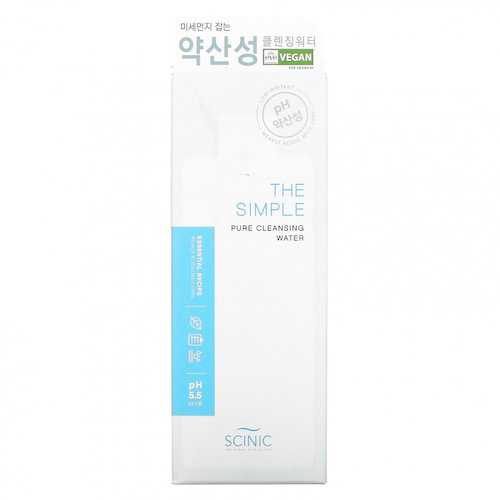 Scinic, The Simple Pure Cleansing Water, pH 5,5, 300 мл (10,14 жидк. Унции) #1