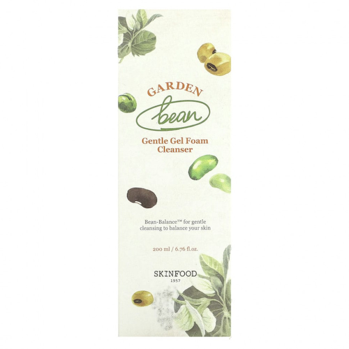 SKINFOOD, Garden Bean, мягкая очищающая гелевая пенка, 200 мл (6,76 жидк. Унции) #1